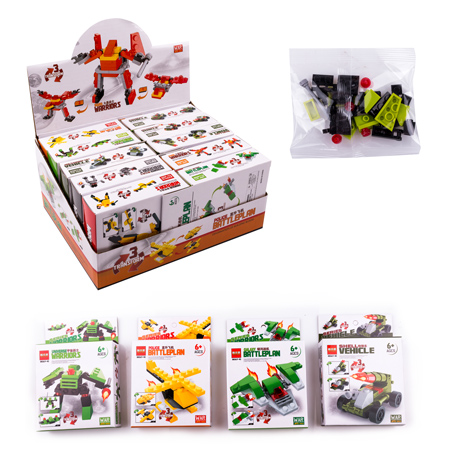 ZAB/KLOCKI POJAZDY TRANSFORM Mix. AA069-40(10)