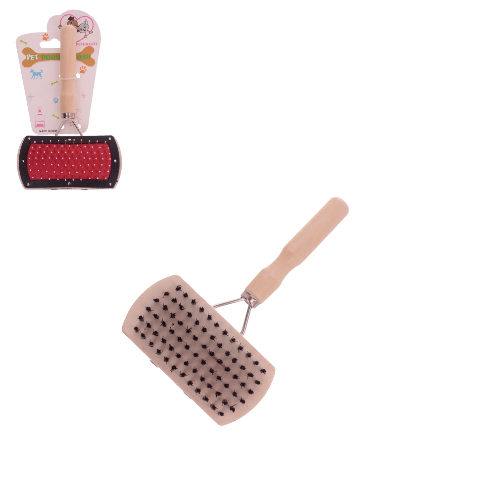 ZWI/SZCZOTKA DWUSTR. DLA ZWIERZĄT dł.17cm (12/144)