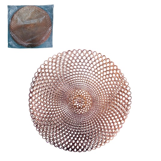 AGD/PODKŁADKA.OKRĄGŁA.śr.38cm AŻUR MIEDŹ (12/300) -zdjęcie numer 1