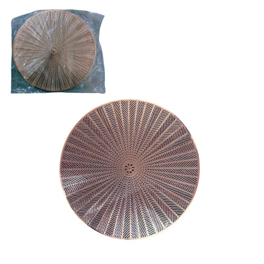 AGD/PODKŁADKA OKRĄGŁA śr.38cm AŻUR, MIEDŹ (12/300) -zdjęcie numer 1