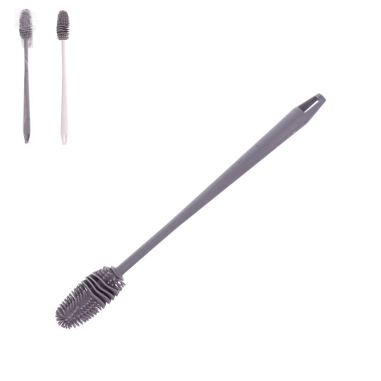 AGD/SZCZOTKA DO BUTELEK Z SYLIK. dł.32cm MIX (500) -zdjęcie numer 1