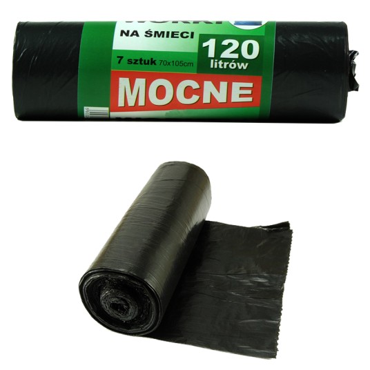 AGD/WORKI NA ŚMIECI E.M 120L. Rolka10szt. (50) -zdjęcie numer 1
