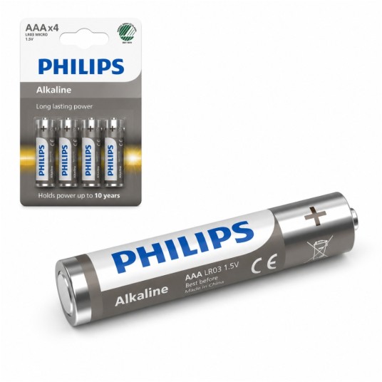 BAT/BATERIE ALKALICZNE "PHILIPS" LR3/AAA(4/48) -zdjęcie numer 1