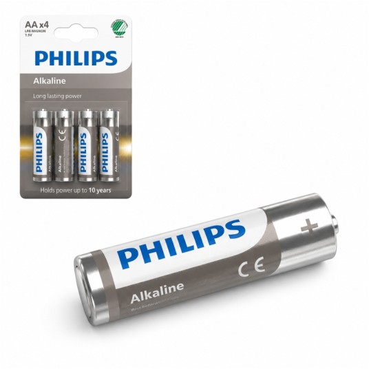 BAT/BATERIE ALKALICZNE "PHILIPS" LR6/AA (4/48) -zdjęcie numer 1