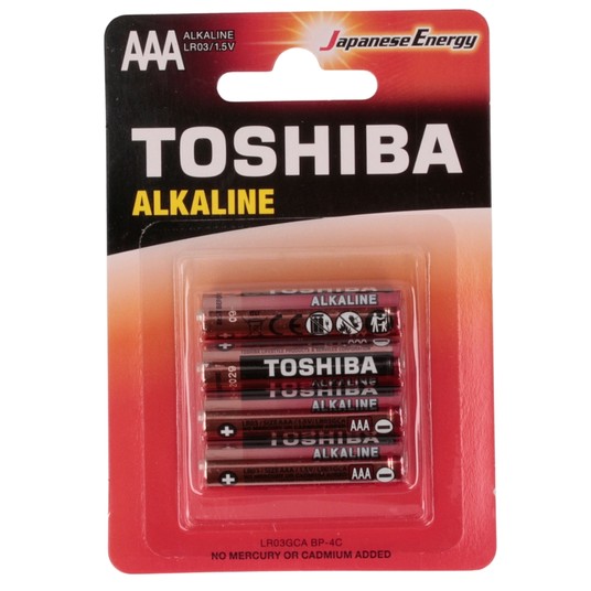 BAT/BATERIE ALKALICZNE "TOSHIBA" LR3/AAA(4/48)BR* -zdjęcie numer 1