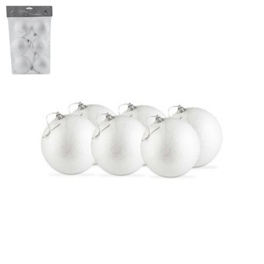 BOŻ/BOMBKA DO MALOWANIA kpl.6szt śr.8cm -zdjęcie numer 1