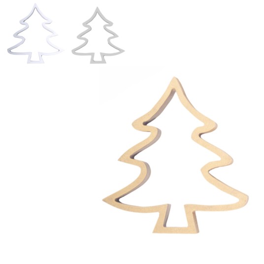 BOŻ/FIGURKA CHOINKA DREWNIANA 12cm G2206-12W *BR* -zdjęcie numer 1