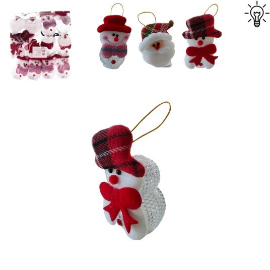 BOŻ/FIGURKA ŚWIECĄCA LED ZAWIESZKA MIX. (12)*BR* -zdjęcie numer 1