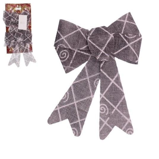 BOŻ/KOKARDA SZARA Kpl.2szt. 20x14cm *BR* -zdjęcie numer 1