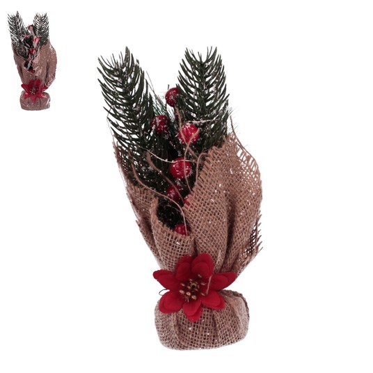BOŻ/OZDOBA ŚWIĄTECZNA DRZEWKO wys.25cm (240)*BR* -zdjęcie numer 1
