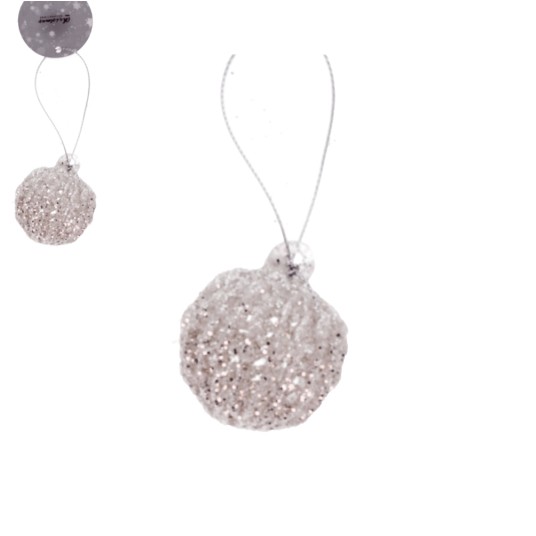BOŻ/ZAWIESZKA KULA SZKLANA śr.4cm WF17001 (24) *BR -zdjęcie numer 1