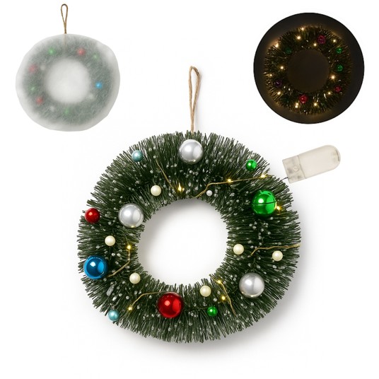 BOŻ/ZAWIESZKA śWIECĄCA LED na BATERIE 18cm (10) -zdjęcie numer 1