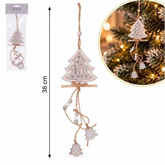BOŻ/ZAWIESZKA Z CHOINKĄ dł. 38cm *BR* -zdjęcie numer 1