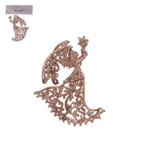 BOŻ/ZAWIESZKA z Tw.Szt. ANIOL ZŁOTY wys.15cm.*BR* -zdjęcie numer 1