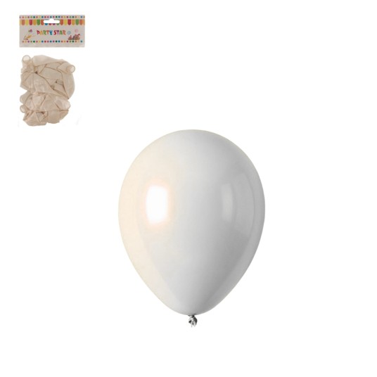DEK/BALONY BIAŁE LATEKS op.25szt. 10cm. (12/600) -zdjęcie numer 1