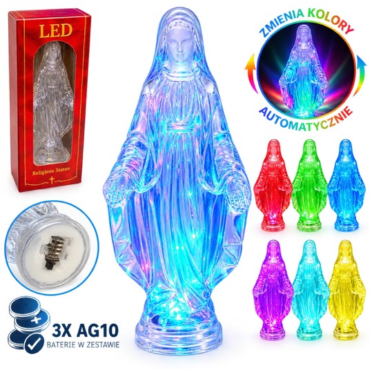 DEK/FIGURKA MATKA BOSKA na BATERIE LED AKRYL (500) -zdjęcie numer 1