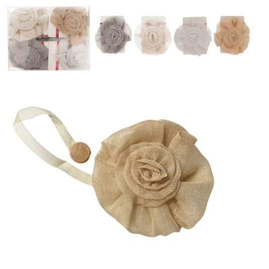 DEK/OZDOBA DO FIRAN KWIAT BOHO śr.13cm. (12/480) -zdjęcie numer 1