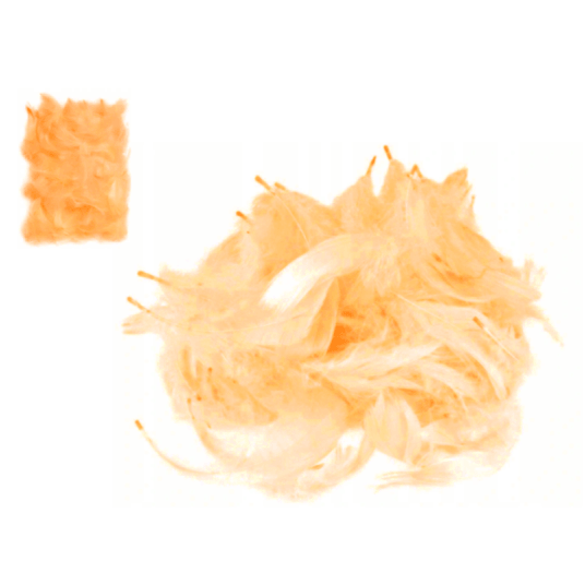 DEK/PIÓRA DEKORAC POMARAŃmix rozm. kpl.12g (24) -zdjęcie numer 1