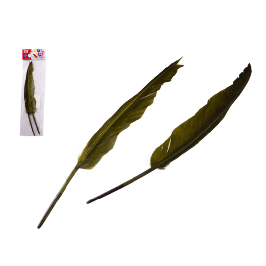 DEK/PIÓRO KHAKI wys.30cm kpl.2szt (12/288) -zdjęcie numer 1