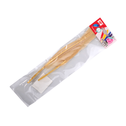 DEK/PIÓRO KREMOWE wys.30cm kpl.2szt (12/288) -zdjęcie numer 1