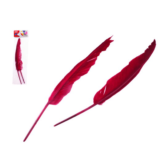DEK/PIÓRO RÓŻOWE wys.30cm kpl.2szt (12/288) -zdjęcie numer 1