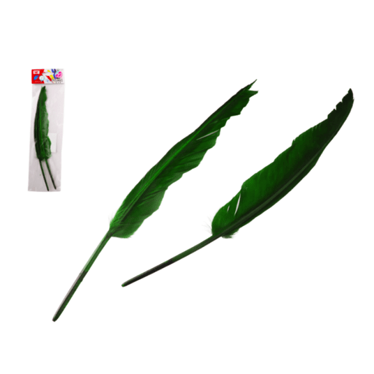 DEK/PIÓRO ZIELONE wys.30cm kpl.2szt (12/288) -zdjęcie numer 1