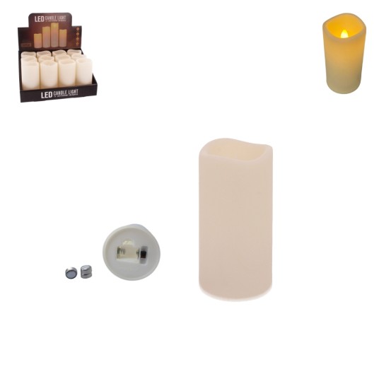 DEK/ŚWIECZKA LED NA BATERIE Wys.10cm (12/480) -zdjęcie numer 1