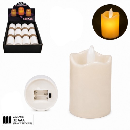 DEK/ŚWIECZKA LED NA BATERIE WYS.7,5cm (200) -zdjęcie numer 1