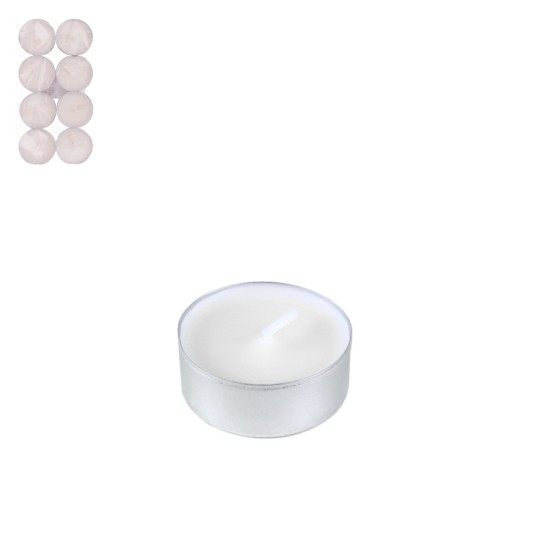 DEK/ŚWIECZKA TEALIGHT PODGRZ BIAŁE Opak.8szt.(250) -zdjęcie numer 1