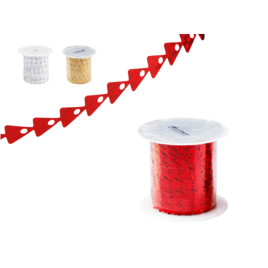 DEK/WSTĄŻKA OZDOBNA NA ROLCE dł.500cm. *BR* -zdjęcie numer 1