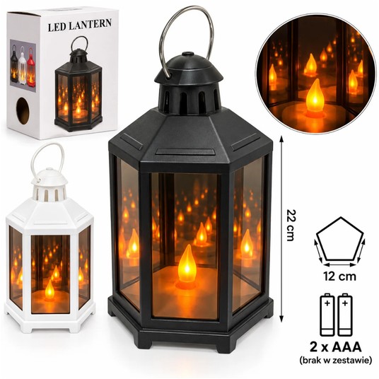 ELE/LAMPION LED NA BATERIE 2xAAA 3D 22cm. (48) -zdjęcie numer 1
