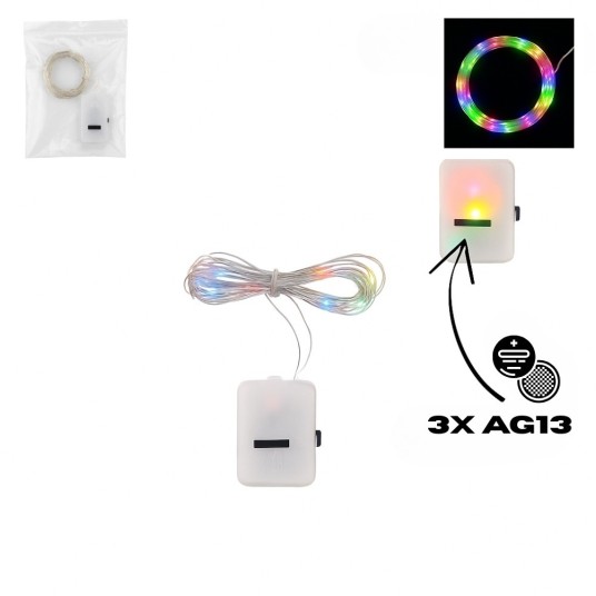 ELE/LAMPKI 30 LED na BATERIE AG MULTIKOLOR (2000) -zdjęcie numer 1