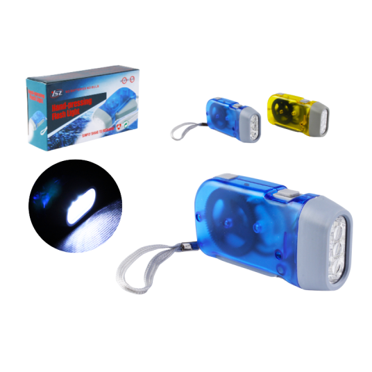 ELE/LATARKA RĘCZNA DYNAMO 3 LED (200) -zdjęcie numer 1