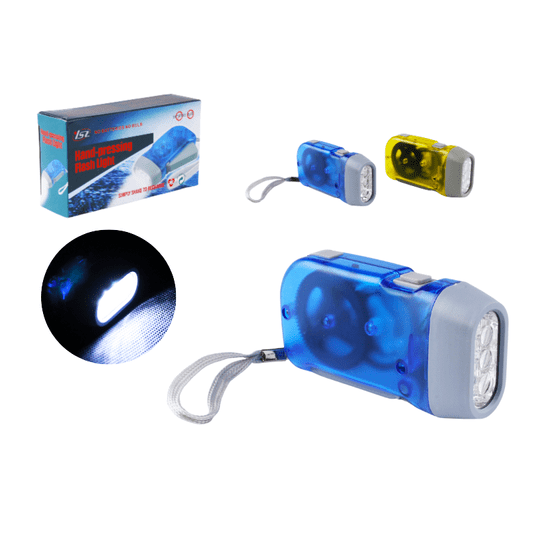 ELE/LATARKA RĘCZNA DYNAMO 3 LED (200) -zdjęcie numer 1