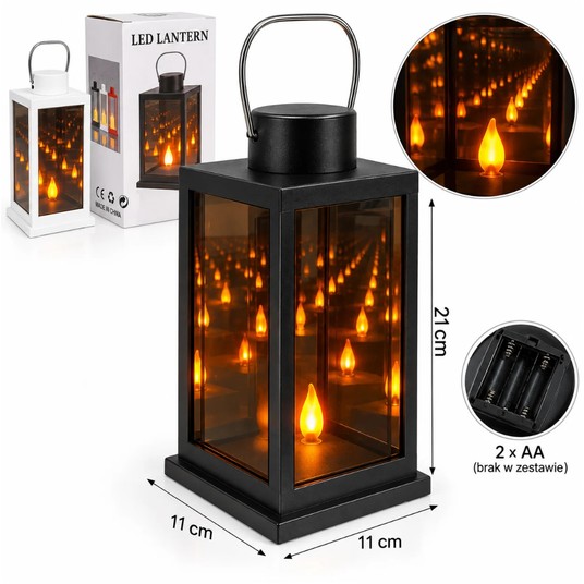 ELE/LATARNIA LED 3D NA BATERIE 2xLR6 21cm. (48) -zdjęcie numer 1