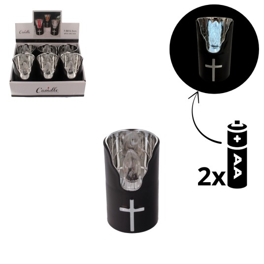 ELE/ZNICZ LED CZARNY 7.5x12,5cm. na BATERIE(6/144) -zdjęcie numer 1