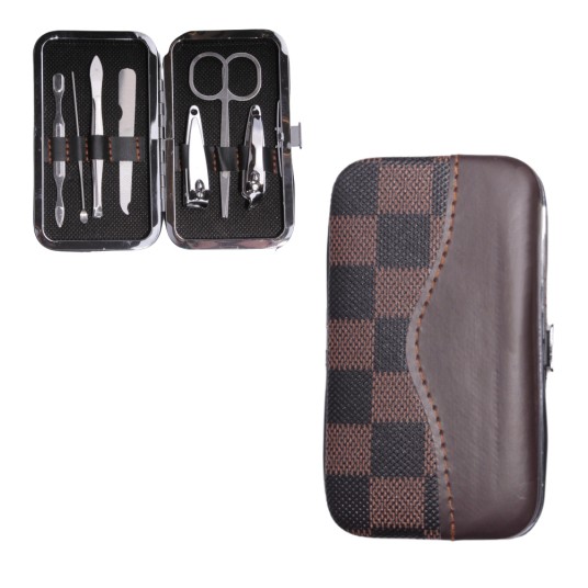 KOS/MANICURE Kpl. 7ele. w ETUI BRĄZ (300) -zdjęcie numer 1