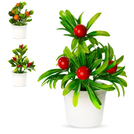 KWI/KWIATY SZT WARZYWA W DONICZCE 18cm MIX (600) -zdjęcie numer 1