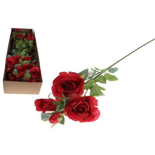 KWI/KWIATY SZTUCZNE GAŁĄZKA RÓŻA dł.70cm -zdjęcie numer 1