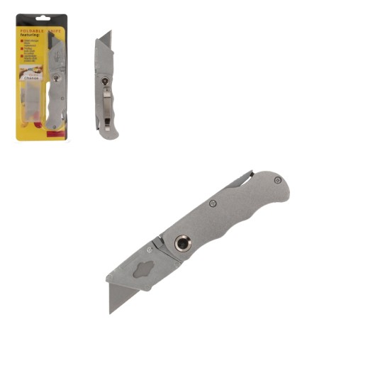 NRZ/NÓŻ DO SKŁADANY+ZAPASY ŻÓŁTY dł.15cm (12/240) -zdjęcie numer 1