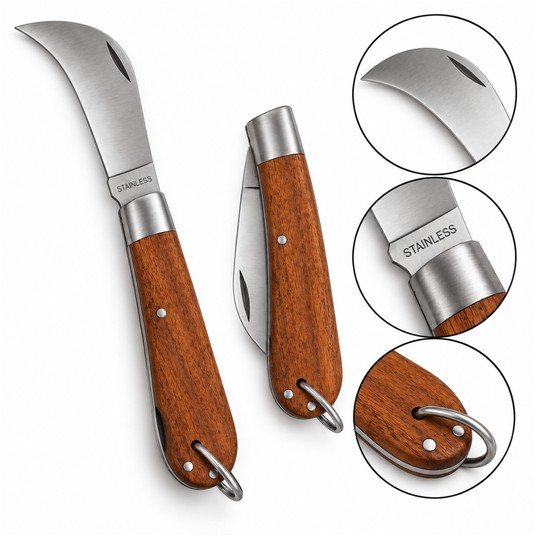 NRZ/NÓŻ, SCYZORYK NA GRZYBY, SIERPAK 18cm (12/120) -zdjęcie numer 1