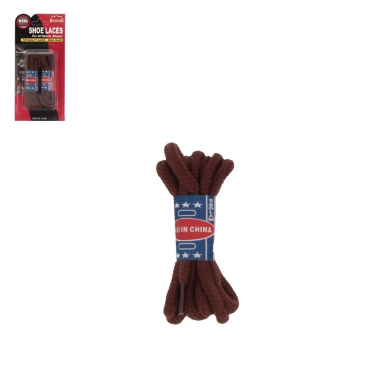 ODZ/SZNURÓWKI BRĄZ dł.90cm opak.2 pary (200) -zdjęcie numer 1