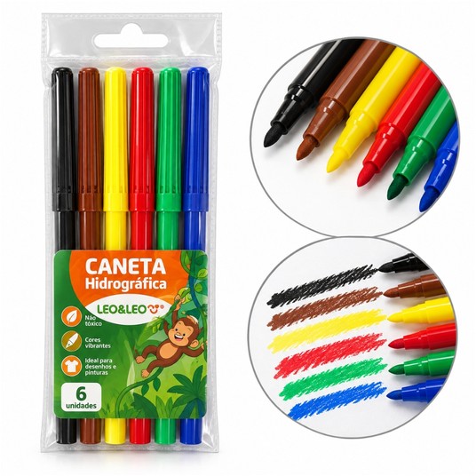 SZK/MAZAK, FLAMASTR Opak.6szt CANETA (24/480) -zdjęcie numer 1