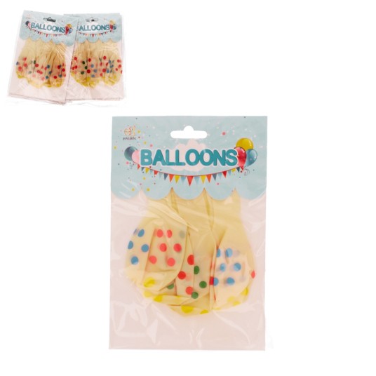 ZAB/BALON KREMOWY kpl.5szt (12/600) -zdjęcie numer 1