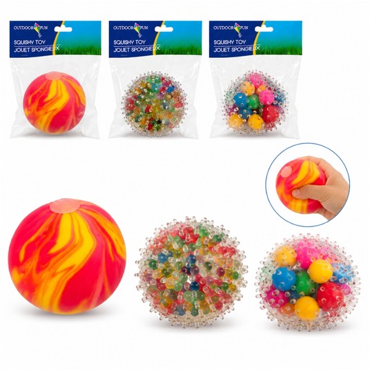 ZAB/GNIOTEK, SQUSISHY PIŁKI RÓŻNE śr.7cm (24) -zdjęcie numer 1