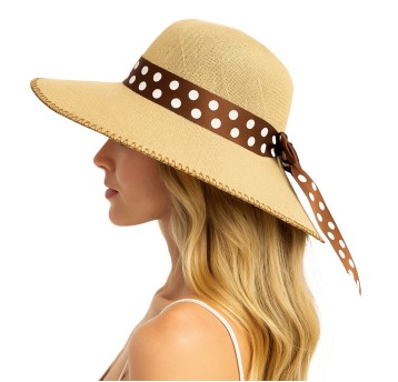 ADZ/KAPELUSZ DAMSKI LETNI SŁONKOWY KOKARD(100/400)
