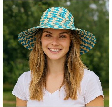 ADZ/KAPELUSZ DAMSKI LETNI Wzór Tęcza G.SPLOT (300)