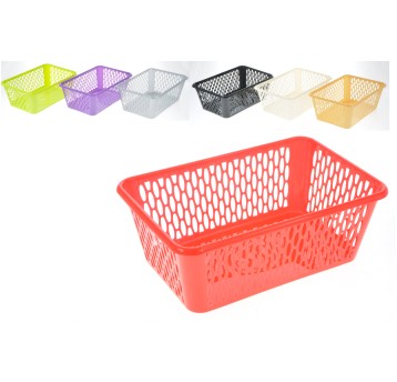 AGD/KOSZYK PLASTIKOWY PROSTOKĄTNY KJ3 MIX (100)