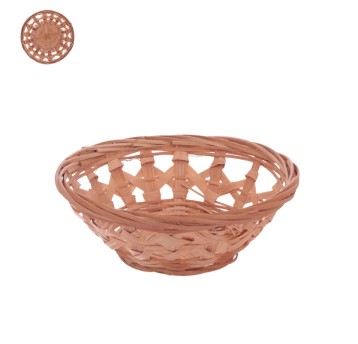 AGD/KOSZYK PLECIONY, OKRĄGŁY śr.13cm. (50)