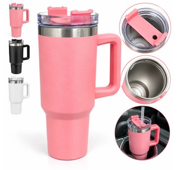 AGD/KUBEK TERMICZNY UCHWYT, SŁOMK Poj. 1200ml (25)